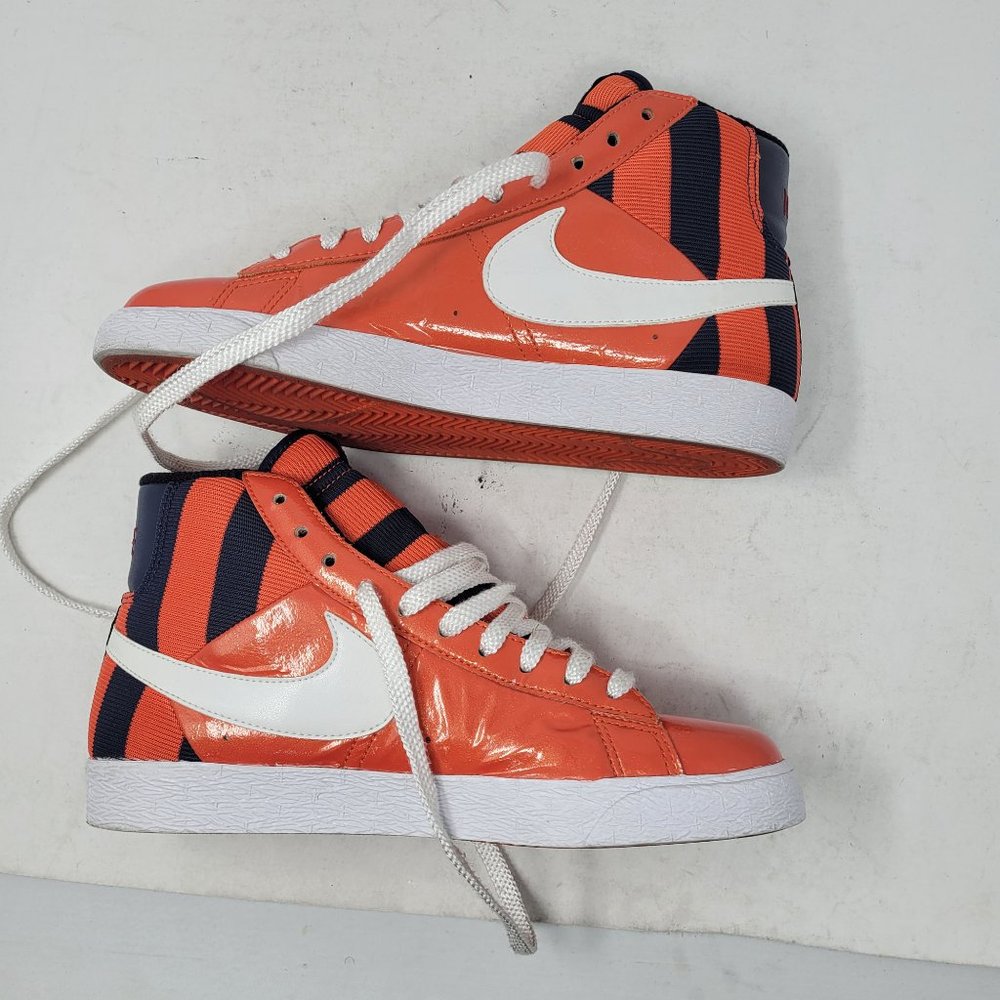 Nike Blazer SP LE Mid High Team Orange Obsidian Navy BLue 379416-811 Aub… - Picture 7 of 16